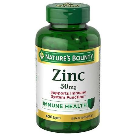 زینک ۵۰ میلیگرم نیچرز باونتی – تقویت سیستم ایمنی و سلامت پوست و مو_ 400عددی