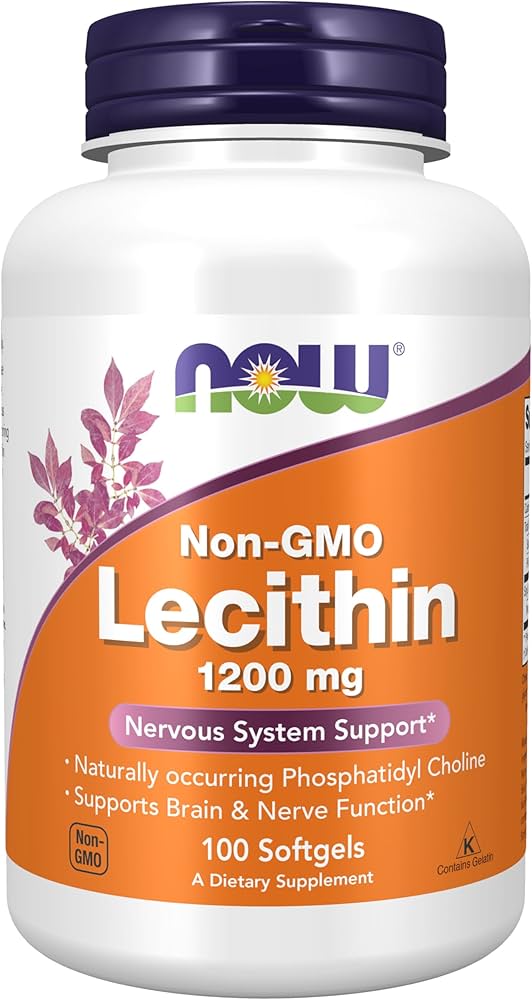 لسیتین 1200 میلیگرم ناو فودز | حمایت از سیستم عصبی و مغز – تقویت حافظه و کبد – 100 سافتژل