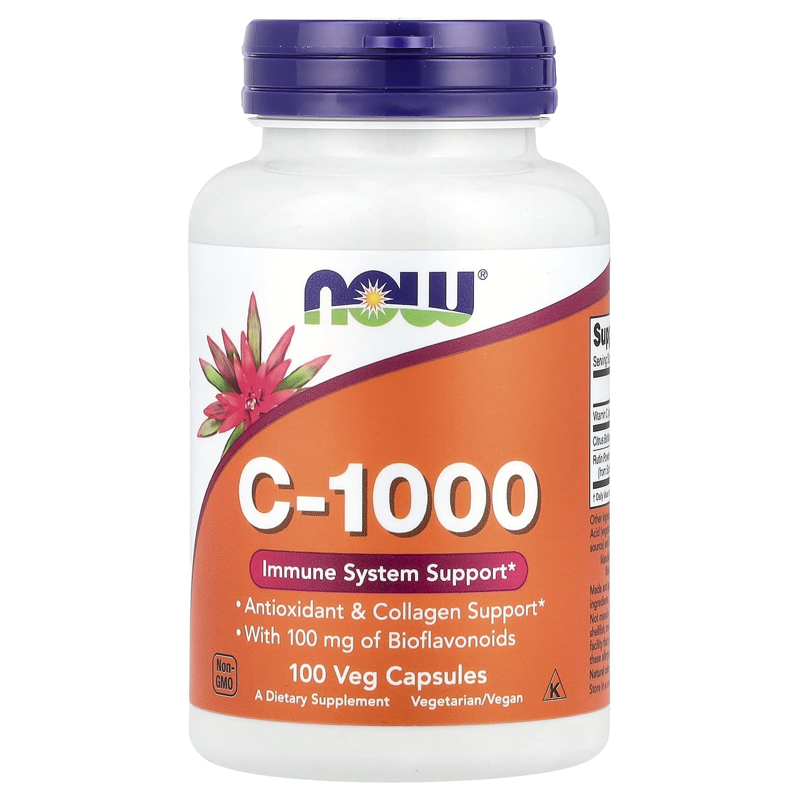 ویتامین C-1000 ناو فودز – ۱۰۰ عدد/ویتامینها و مواد معدنی / ویتامین C / تقویت سیستم ایمنی و سلامت پوست