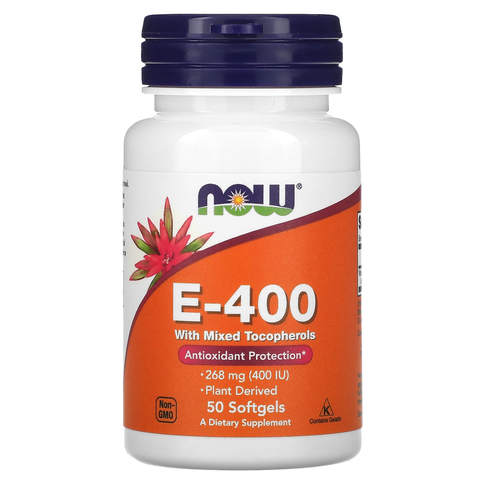 ویتامین E-400 ناو فودز – با ترکیب توکوفرولها (۵۰ عدد)ویتامین E → آنتیاکسیدان و سلامت پوست، مو و قلب