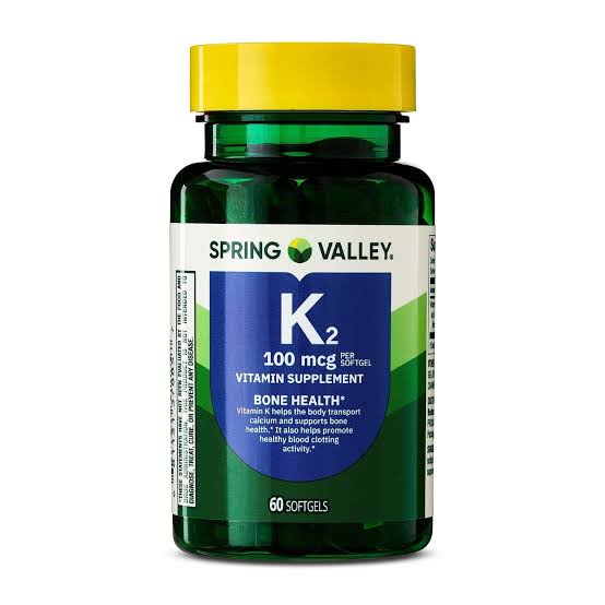 سافت ژل اسپرینگ ولی ویتامین Spring Valley K2 100mcg (60 عددی)