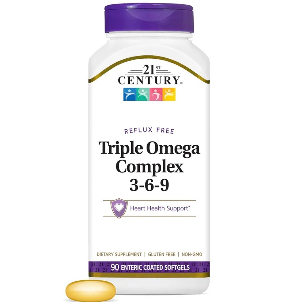 سافت ژل امگا 21Century Triple Omega Complex 3-6-9 قرن 21 (90 عددی)