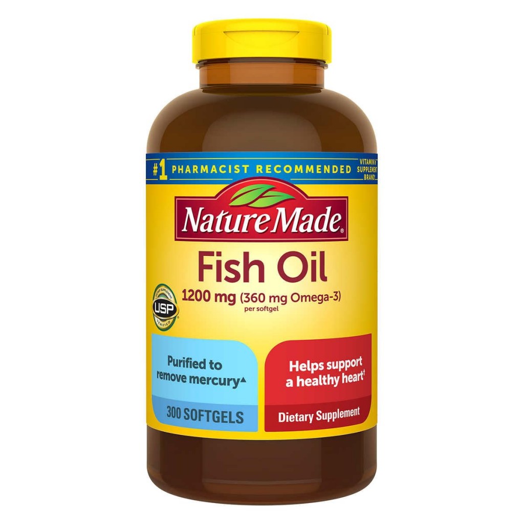 سافت ژل امگا 3 Fish Oil 1200mg نیچرمید NatureMade (300 عددی)
