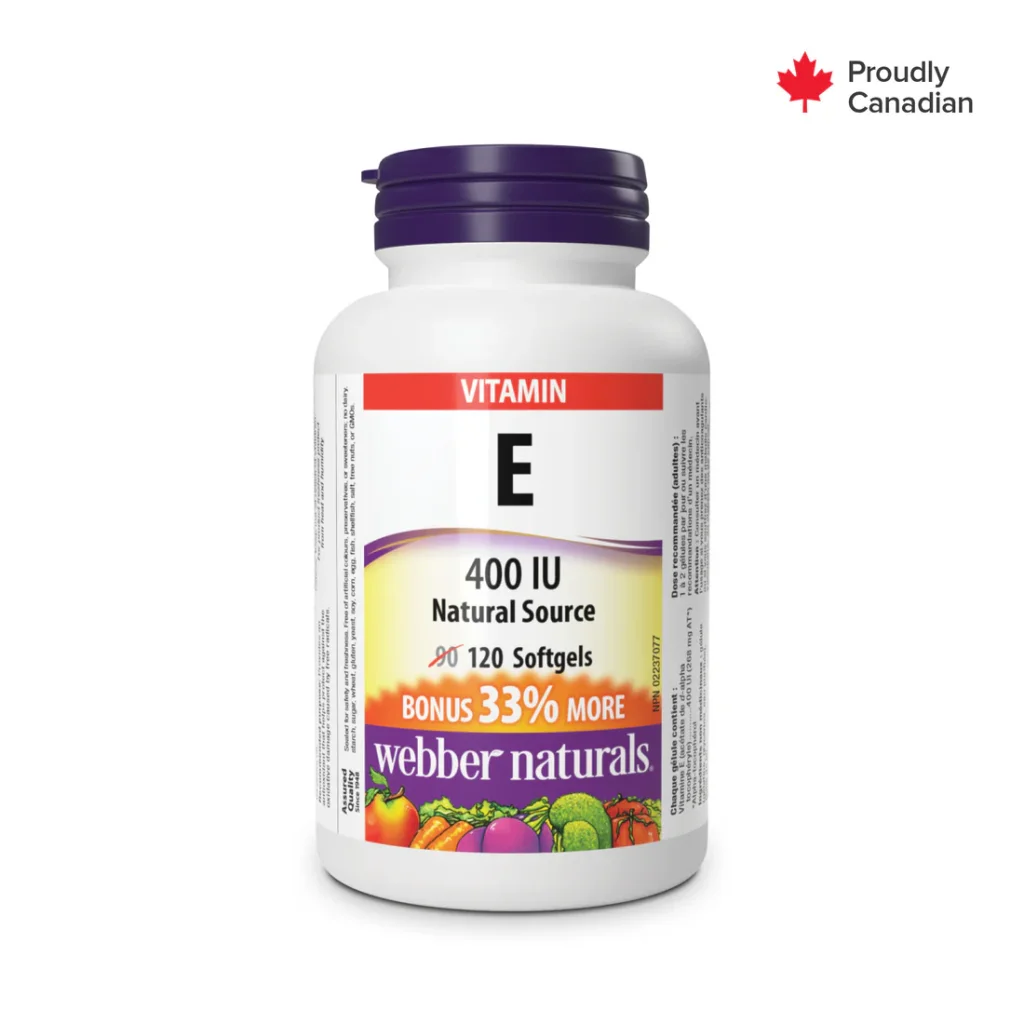 سافت ژل ویتامین E 400iu وبر Webber Naturals (90 عددی)