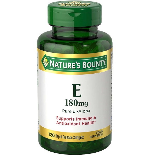 سافت ژل ویتامین Nature's Bounty E 180mg نیچرز بونتی (120 عددی)