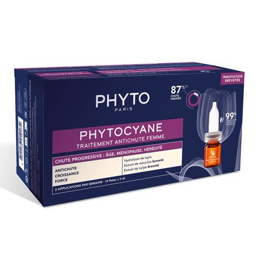 سرم ضد ریزش مو فیتوسیان بانوان Phyto Phytocyane Women Hair Loss (12 ویال)