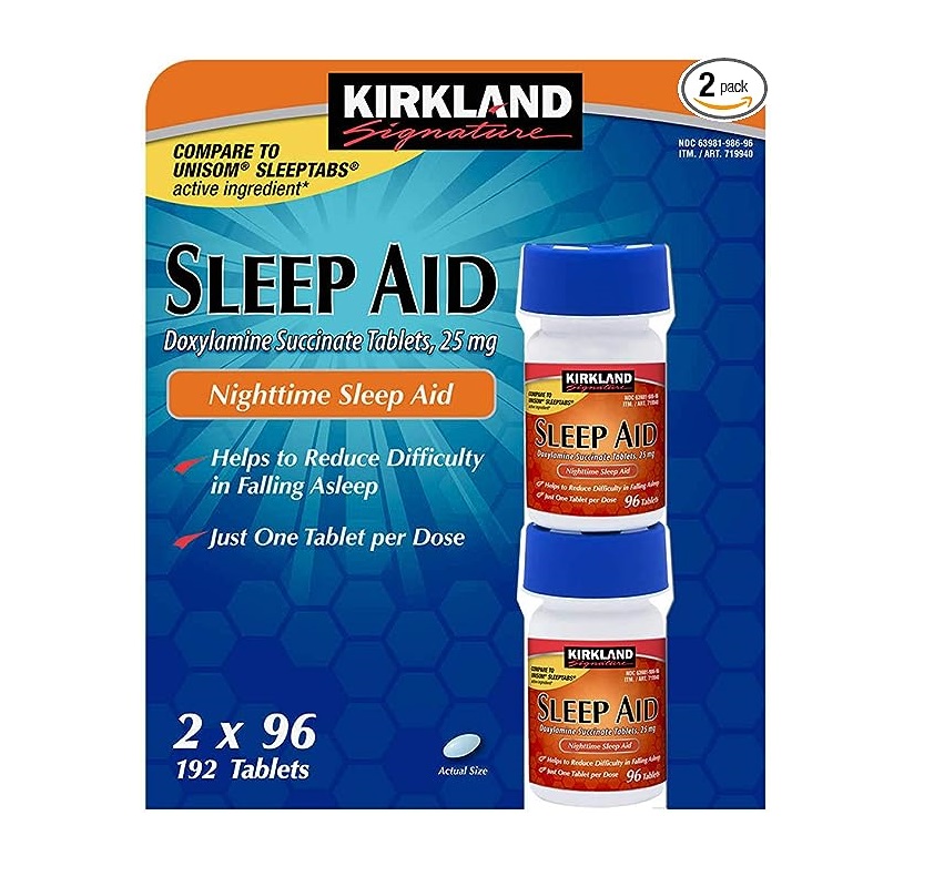 قرص دوکسیلامین Kirkland Sleep Aid کرکلند (192 عددی)