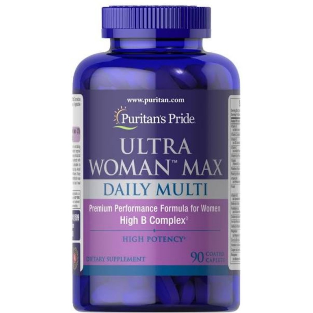 قرص مولتی ویتامین مینرال الترا مکس بانوان Puritan Pride Ultra Woman Max Daily Multivitamin پوریتان پراید (90 عددی)