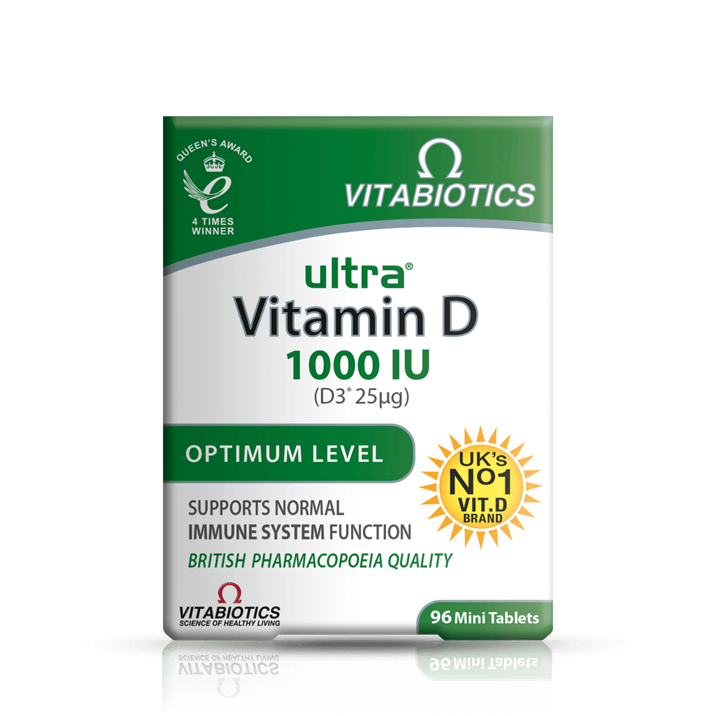 قرص ویتامین D3 1000iu ویتابیوتیکس (96 عددی)