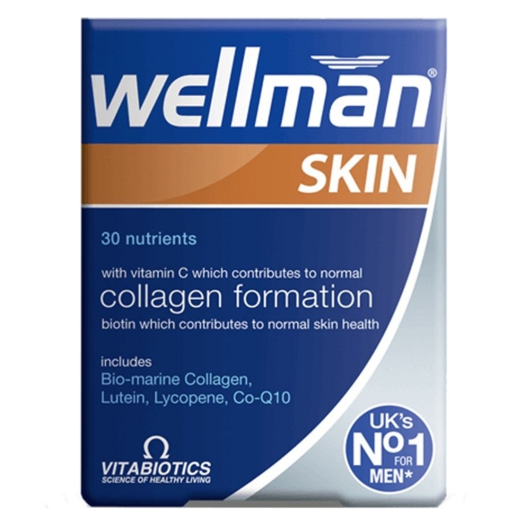 قرص ویتامین پوست ولمن اسکین Vitabiotics Wellman Skin ویتابیوتیکس (60 عددی)