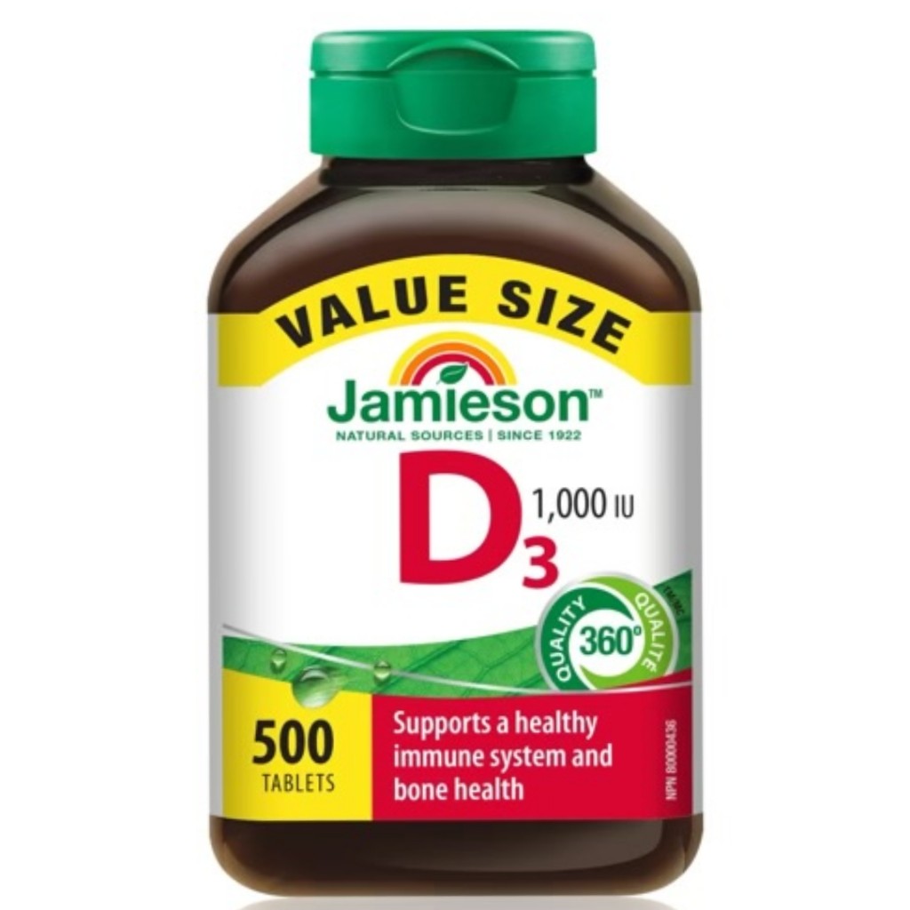 قرص ویتامین Jamieson D3 1000iu جیمیسون (500 عددی)