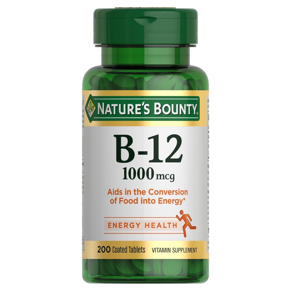 قرص ویتامین Nature's Bounty B12 1000mcg نیچرز بونتی (200 عددی)
