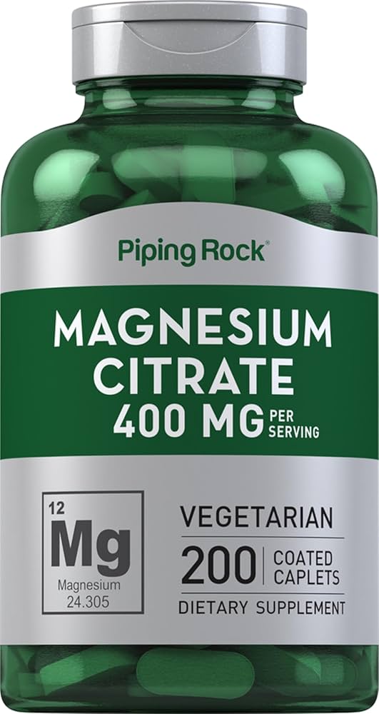منیزیم سیترات پایپینگ راک | جذب خوب | 400mg | 200 قرص