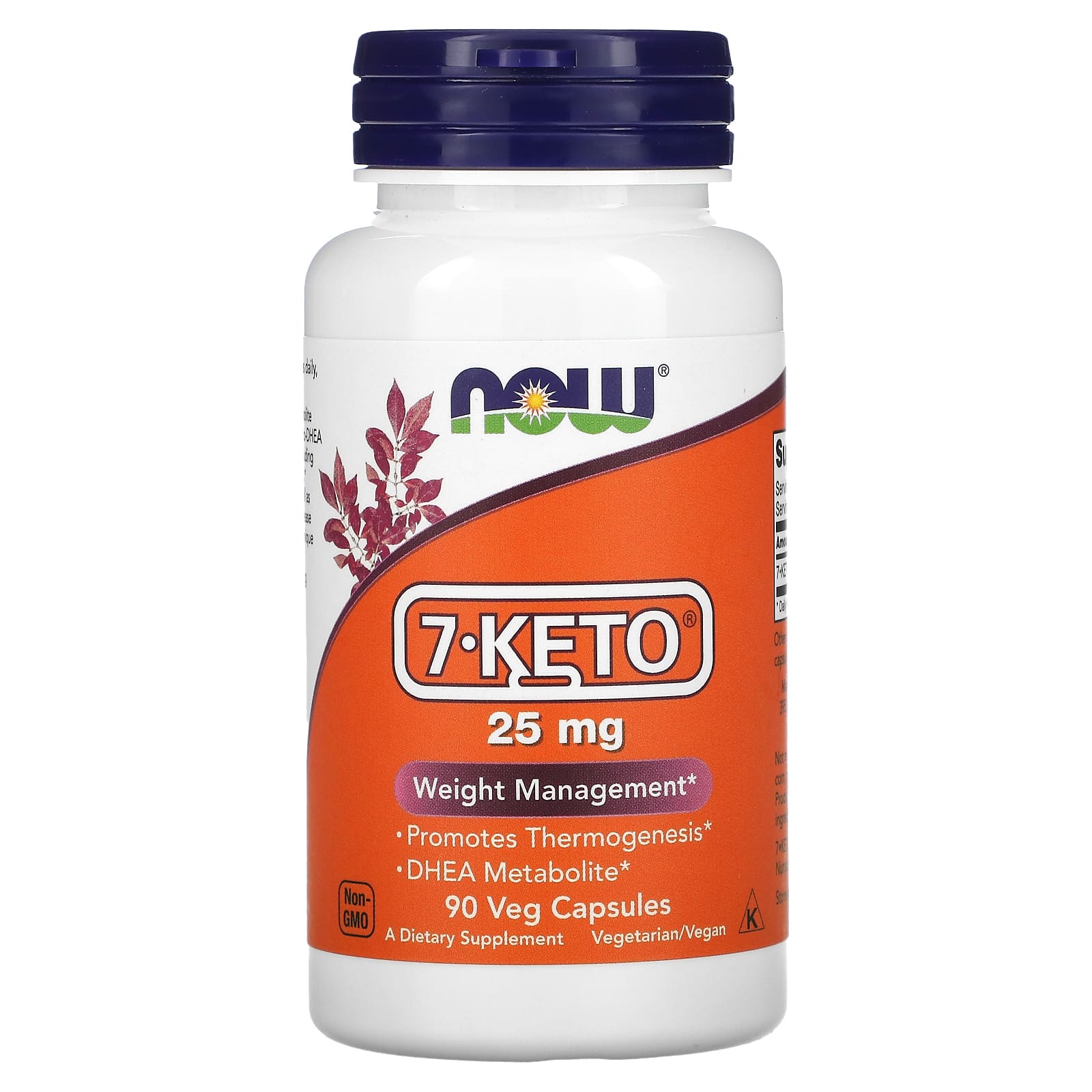 مکمل 7-Keto ناو فودز ۲۵ میلیگرم – چربیسوزی و افزایش متابولیسم | ۹۰ کپسول