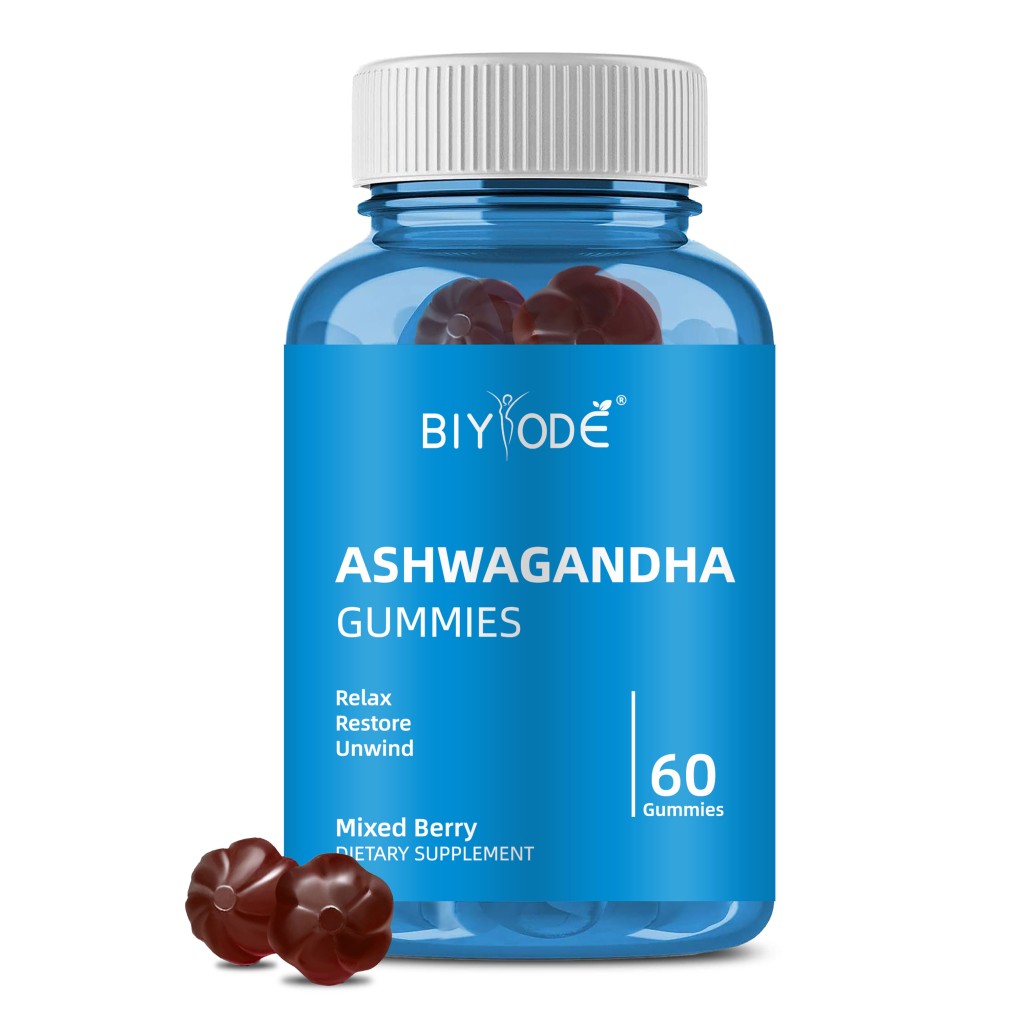 پاستیل آشواگاندا بیود BIYODE Ashwagandha KSM-66 2000mg Gummies (60 عددی)