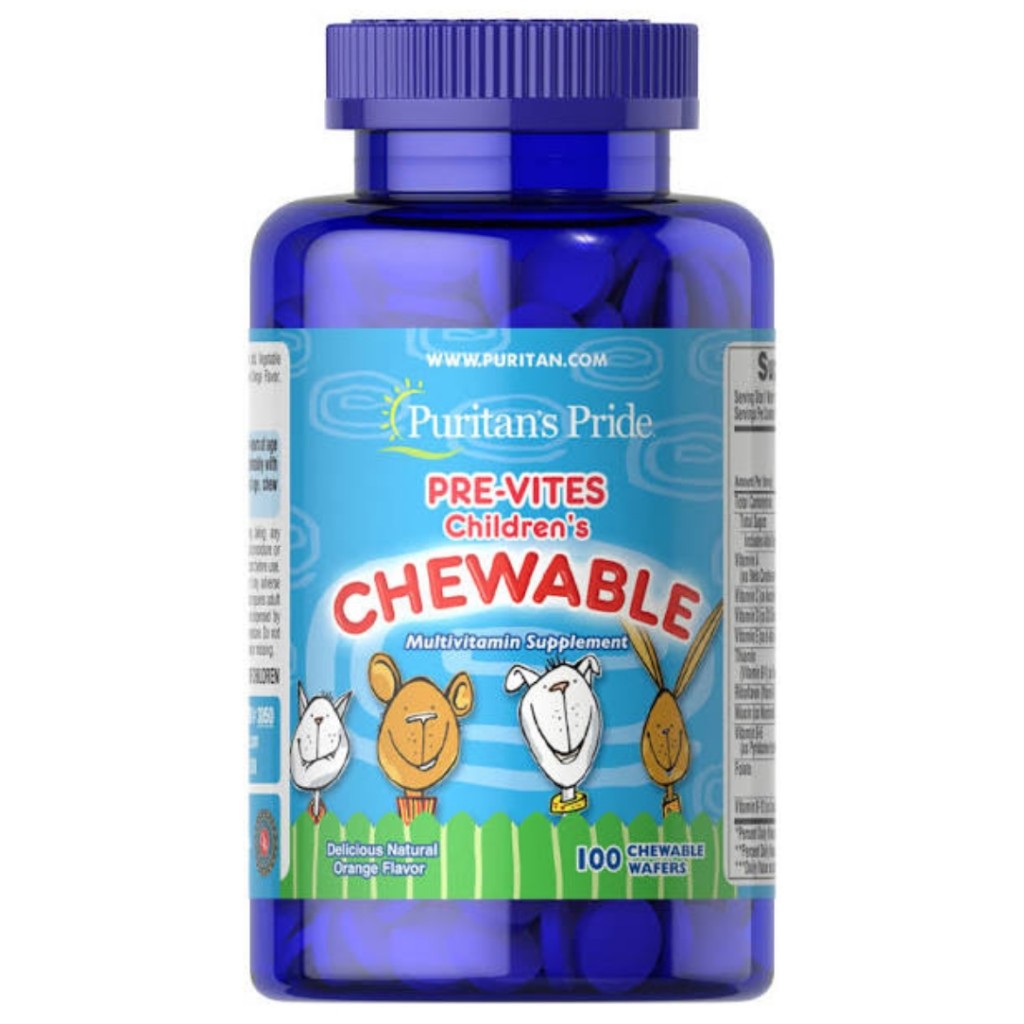 پاستیل مولتی ویتامین کودک Puritan Pride Pre-vites Gummies Multi Vitamin پوریتان پراید (100 عددی)
