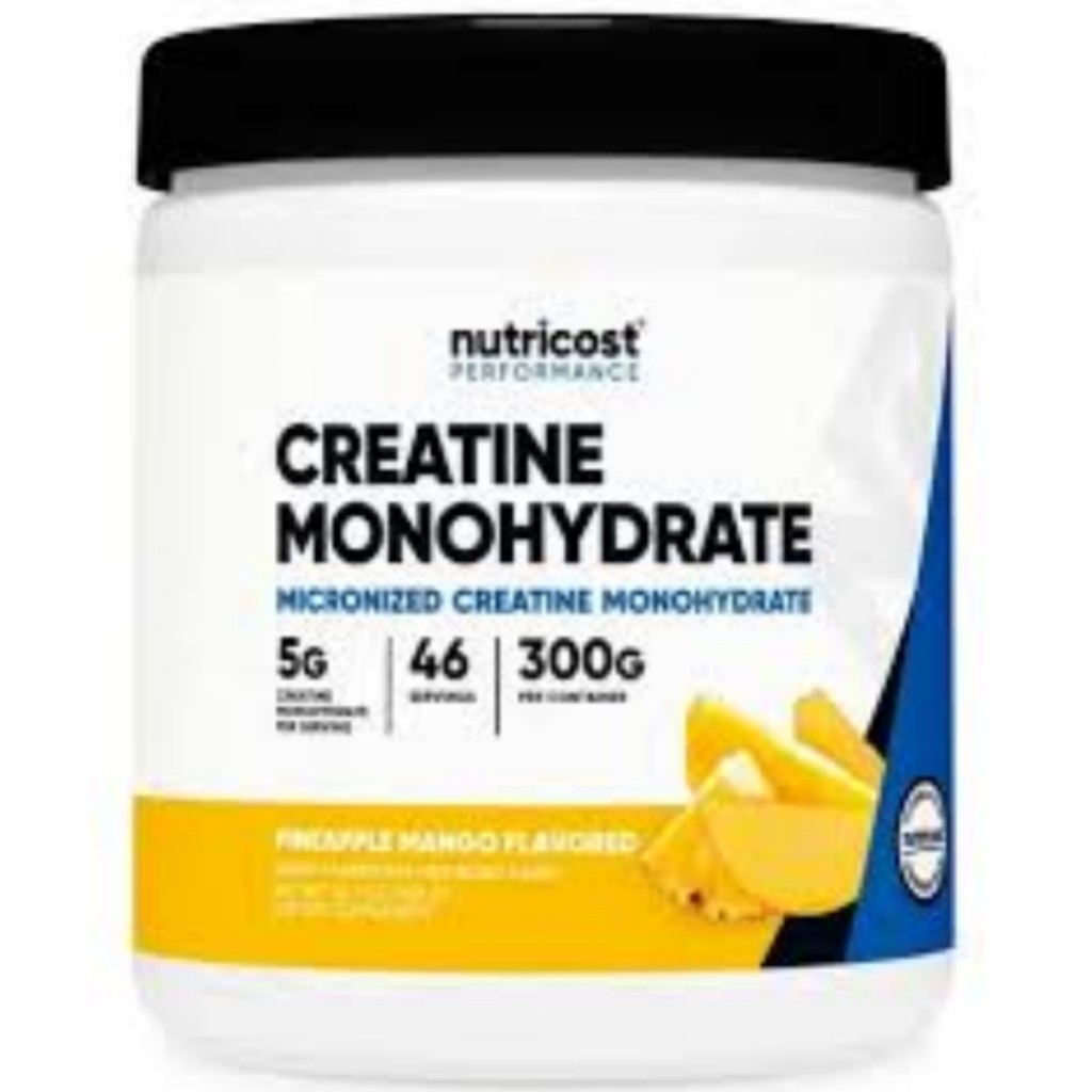 پودر کراتین مونوهیدرات نوتریکاست Nutricost Creatine Monohydrate Powder 5000mg (300 گرمی)