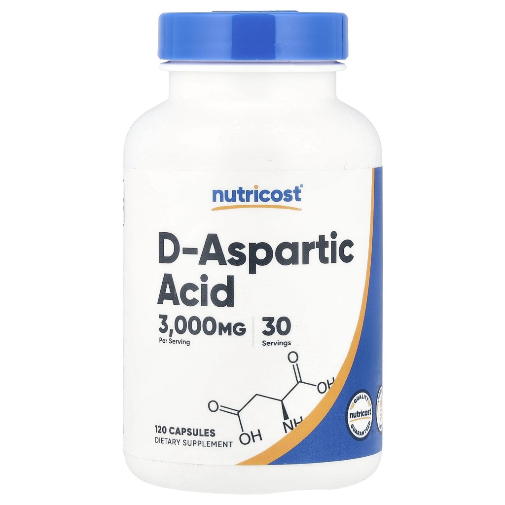 کپسول افزایش تستتسرون دی اسپارتیک اسید نوتریکاست Nutricost D-Aspartic Acid 3000mg (120 عددی)