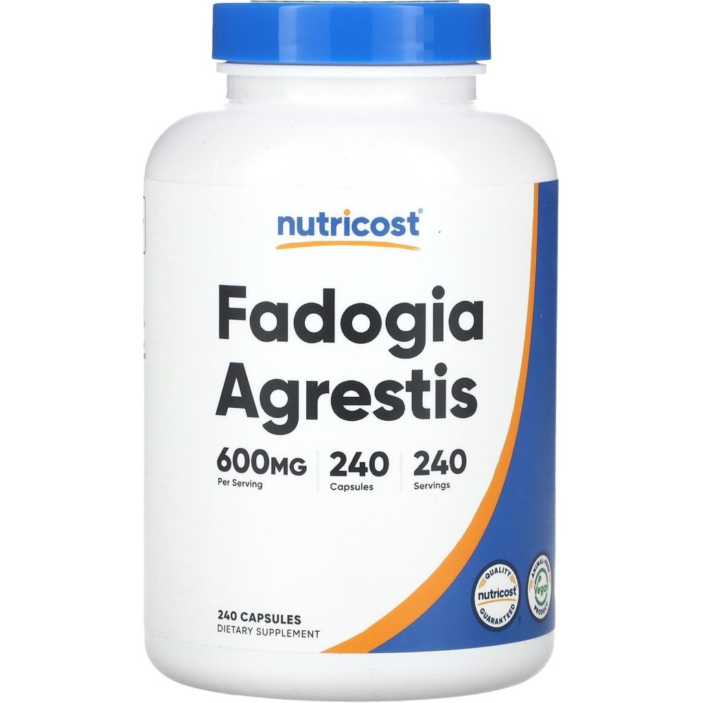 کپسول افزایش تستتسرون نوتریکاست Nutricost Fadogia Agrestis 600mg (240 عددی)