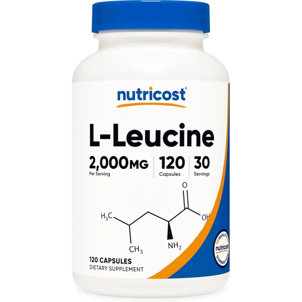 کپسول تقویت عضلات ال-لوسین نوتریکاست Nutricost L-Leucine 500mg (120 عددی)