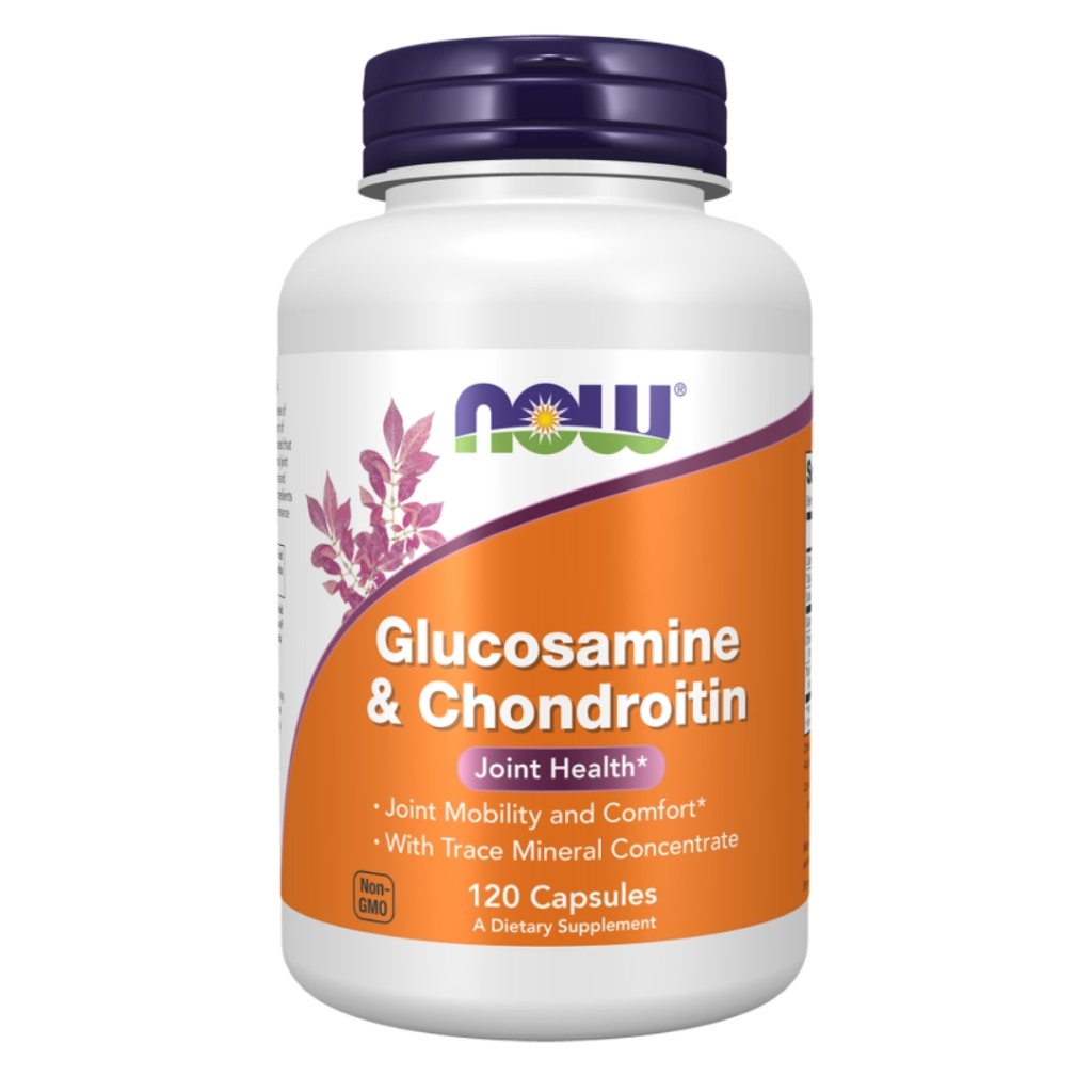 کپسول تقویتی مفاصل گلوکوزامین کندرواتین NOW Foods Glucosamine & Chondroitin (120 عددی)