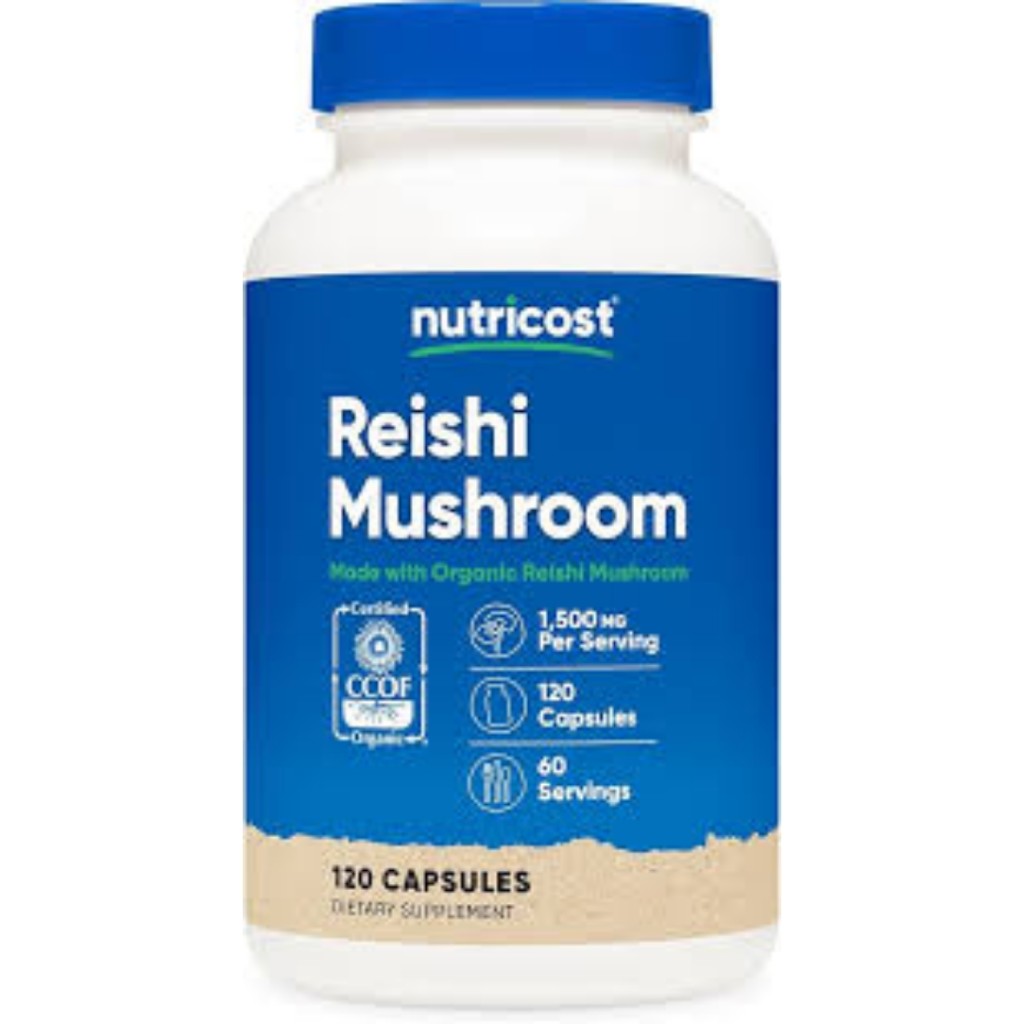 کپسول قارچ ریشی تقویت سیستم ایمنی بدن نوتریکاست Nutricost Reishi Mushroom 1500mg (120 عددی)