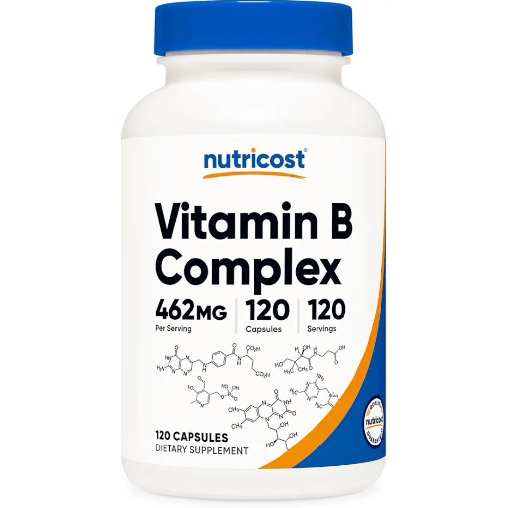 کپسول ویتامین ب کمپلکس Nutricost B Complex 462mg (120 عددی)