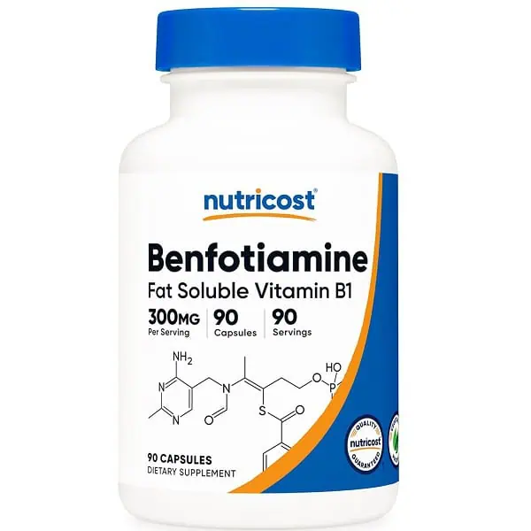 کپسول ویتامین Nutricost B1 (Benfotiamine) 300mg (90 عددی)