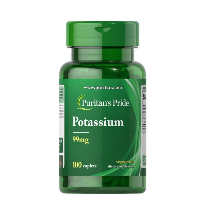 کپسول پتاسیم گلوکونات Puritan Pride Potassium Gluconate 99mg (100 عددی)