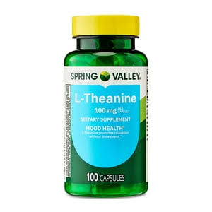 کپسول کاهش استرس ال تیانین اسپرینگ والی Spring Valley L-Theanine 100 mg (100 عددی)