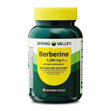 کپسول کاهش وزن و قند خون بربرین اسپرینگ ولی Spring Valley Berberine 1200mg (40 عددی)
