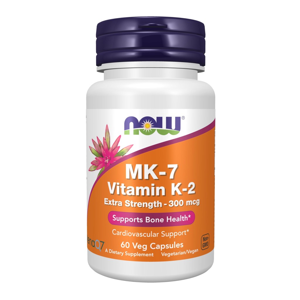 کپسول گیاهی ویتامین NOW Foods MK-7 K2 100mcg (60 عددی)