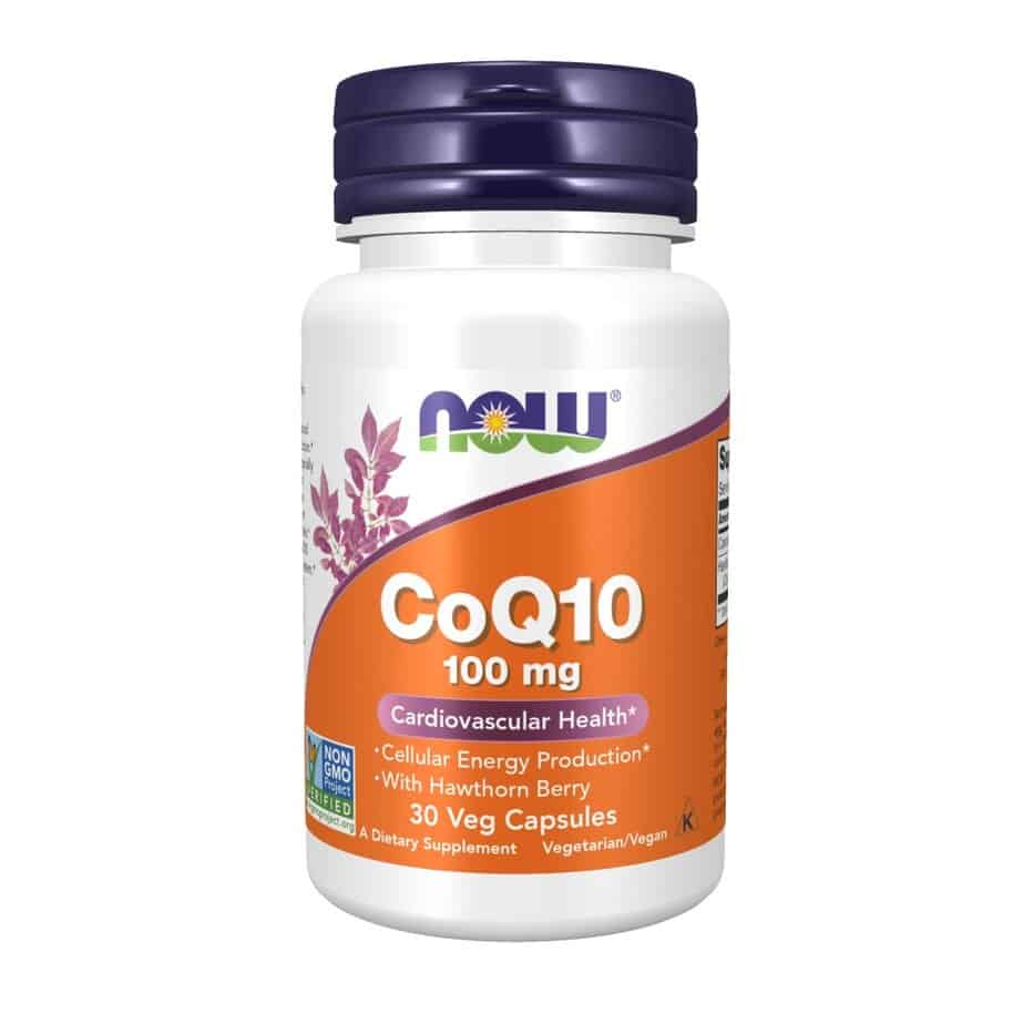 کپسول گیاهی کوآنزیم NOW Coenzyme Q10 100mg (30 عددی)